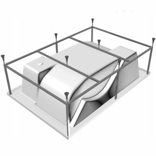 Каркас для ванны Vayer Coral 180x120 Гл000006911 Серый